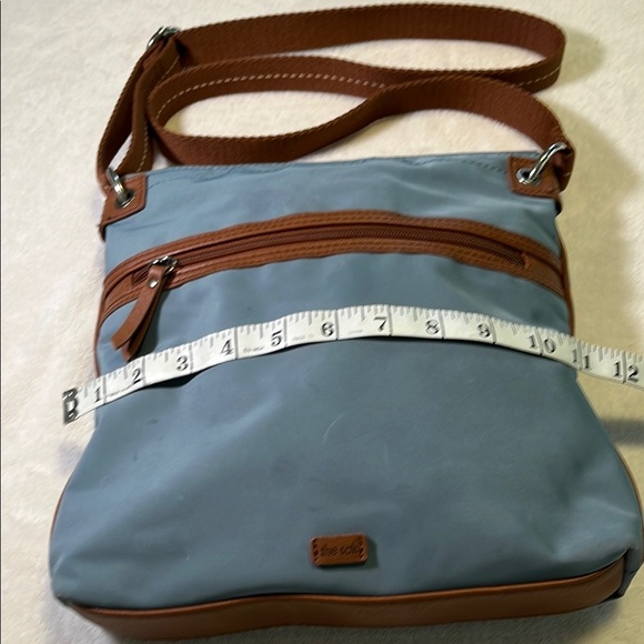 The sac Elegant Blue and Brown Crossbody Bag - Picture 4 of 7